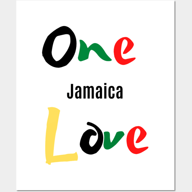 One Love Jamaica (Color) Wall Art by DAPFpod
